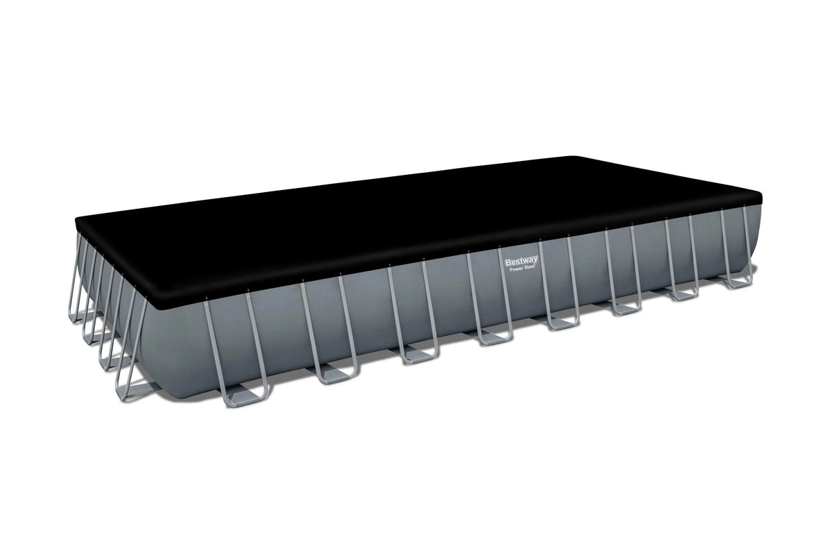 Power Steel 31'4 x 16' x 52 Rectangular Above Ground Pool Set G47998