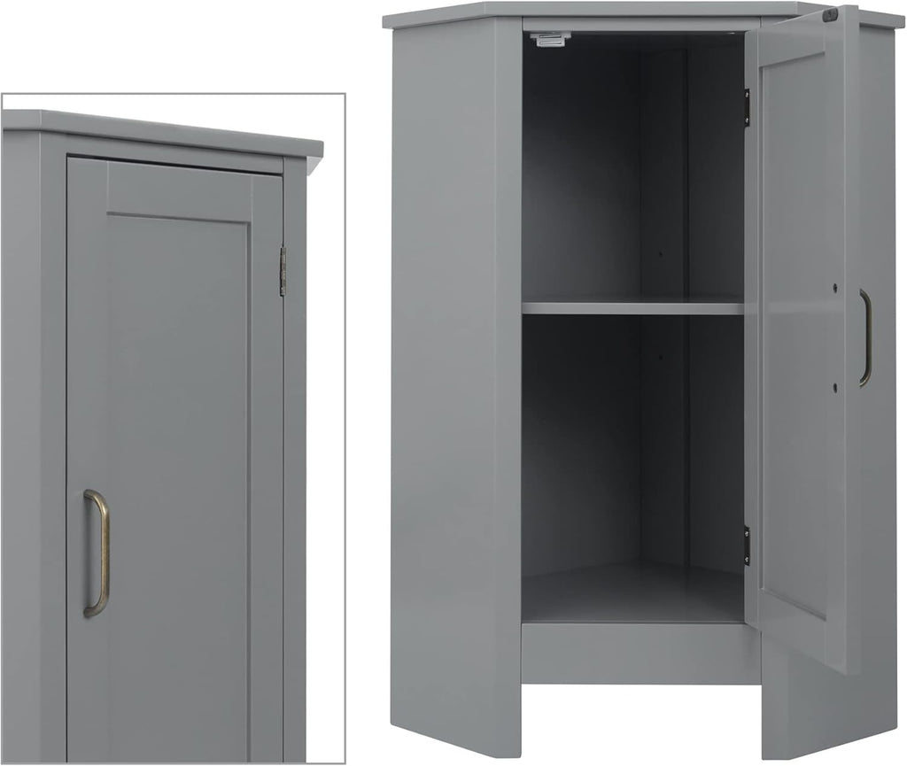 Grey Corner Cabinets M7093