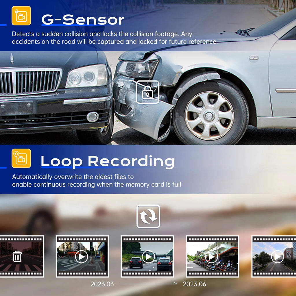 4K Dual Dash Cam with Night Vision B58418