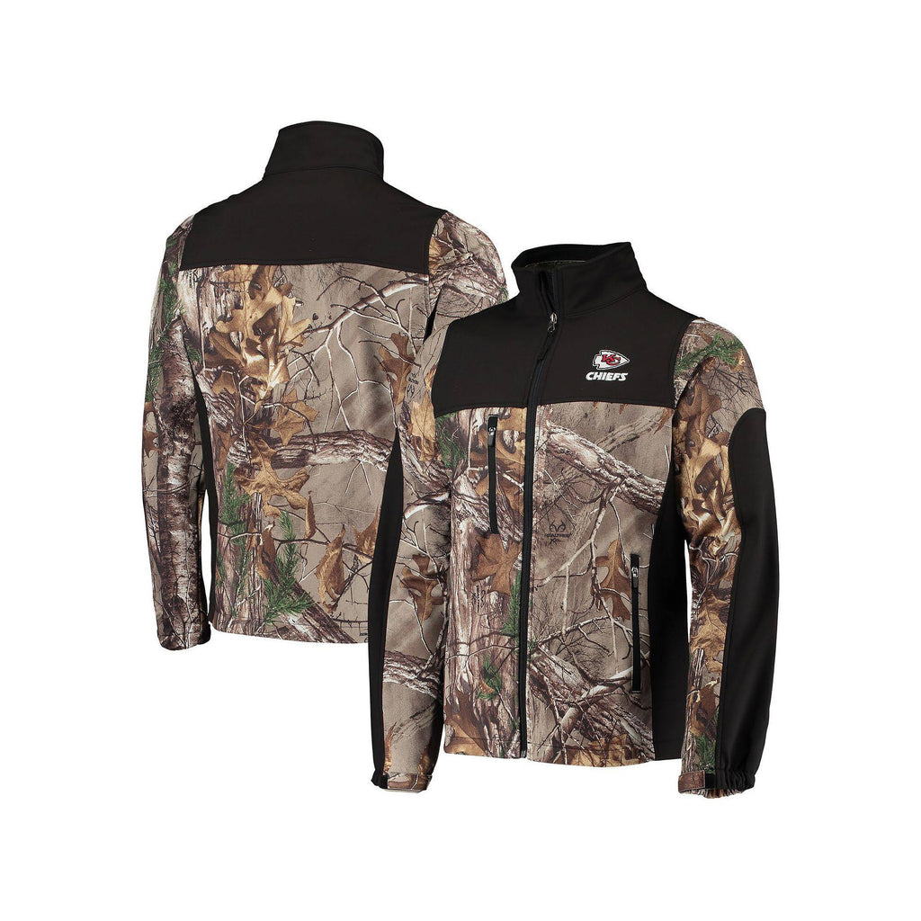 Realtree Camo/Black Softshell Full-Zip Jacket A2372