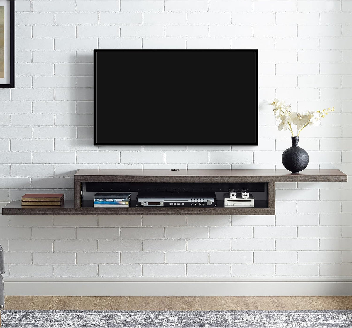 72inch Light Brown Wall Mounted TV Console T35851