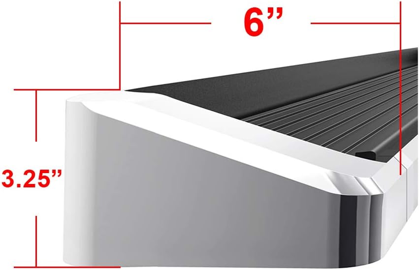 Silver Aluminum Running Boards Side Step Q41950