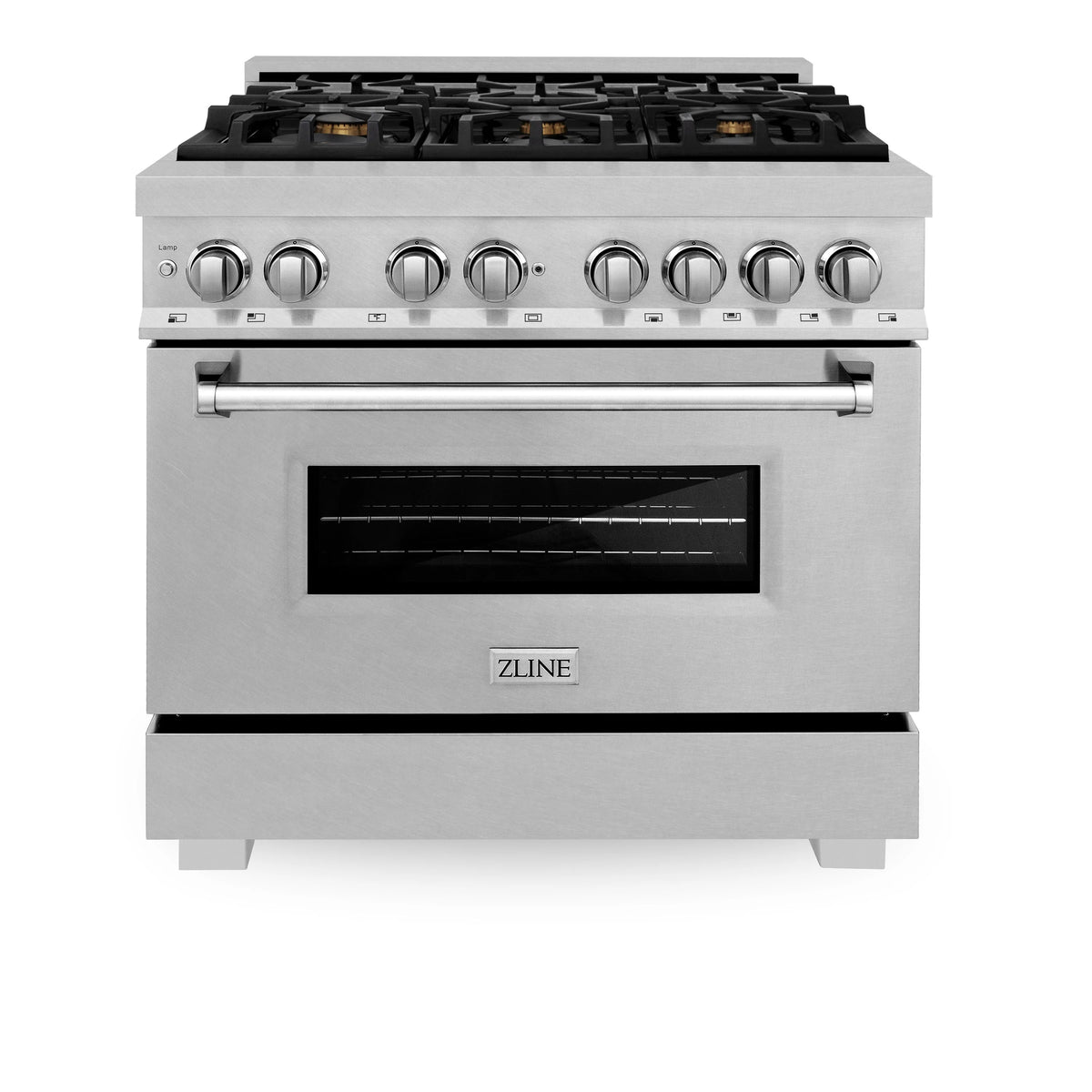 36 in. Gas Burner Electric Oven Stainless with Brass Burners O82973