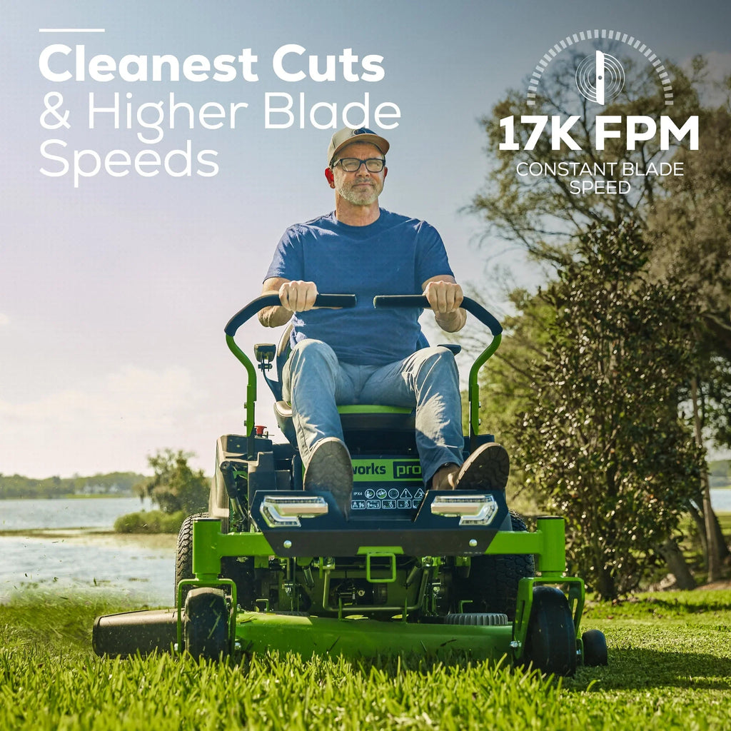 60V 42” Electric Zero Turn Mower with 8 Ah Batteries F17048
