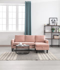 Velvet Reversible Sectional Sofa with Storage J113
