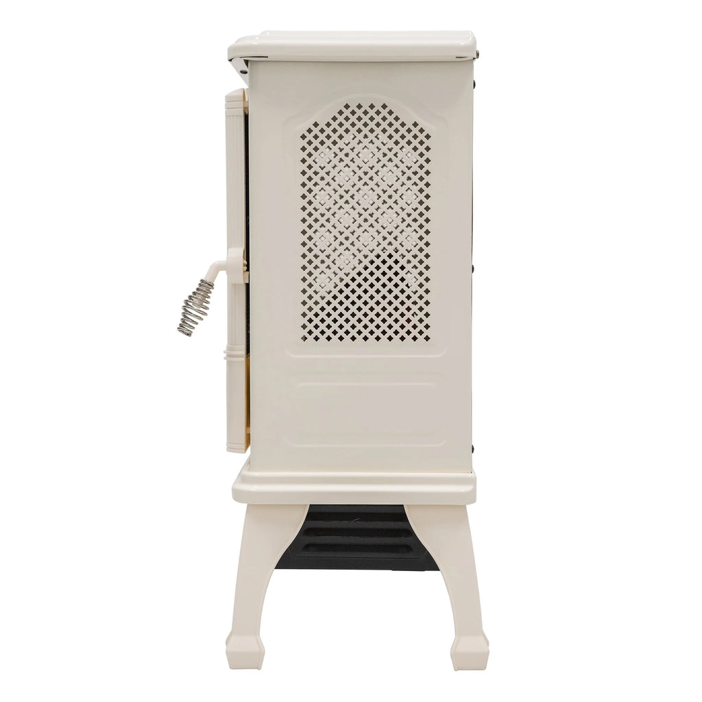 2-Setting 3D Electric Stove Heater with Flame, Black O2307