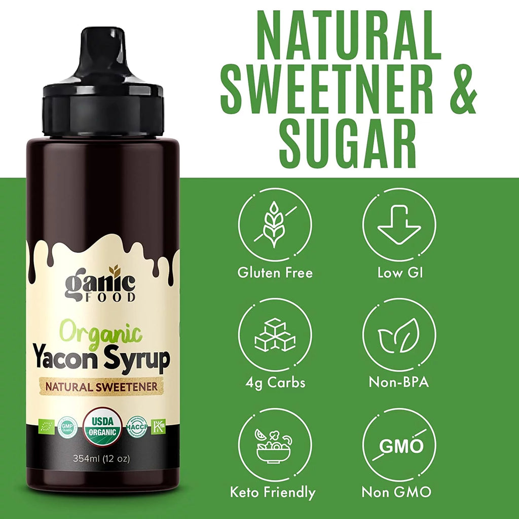 USDA Organic Yacon Syrup 12oz Natural Sweetener K5403