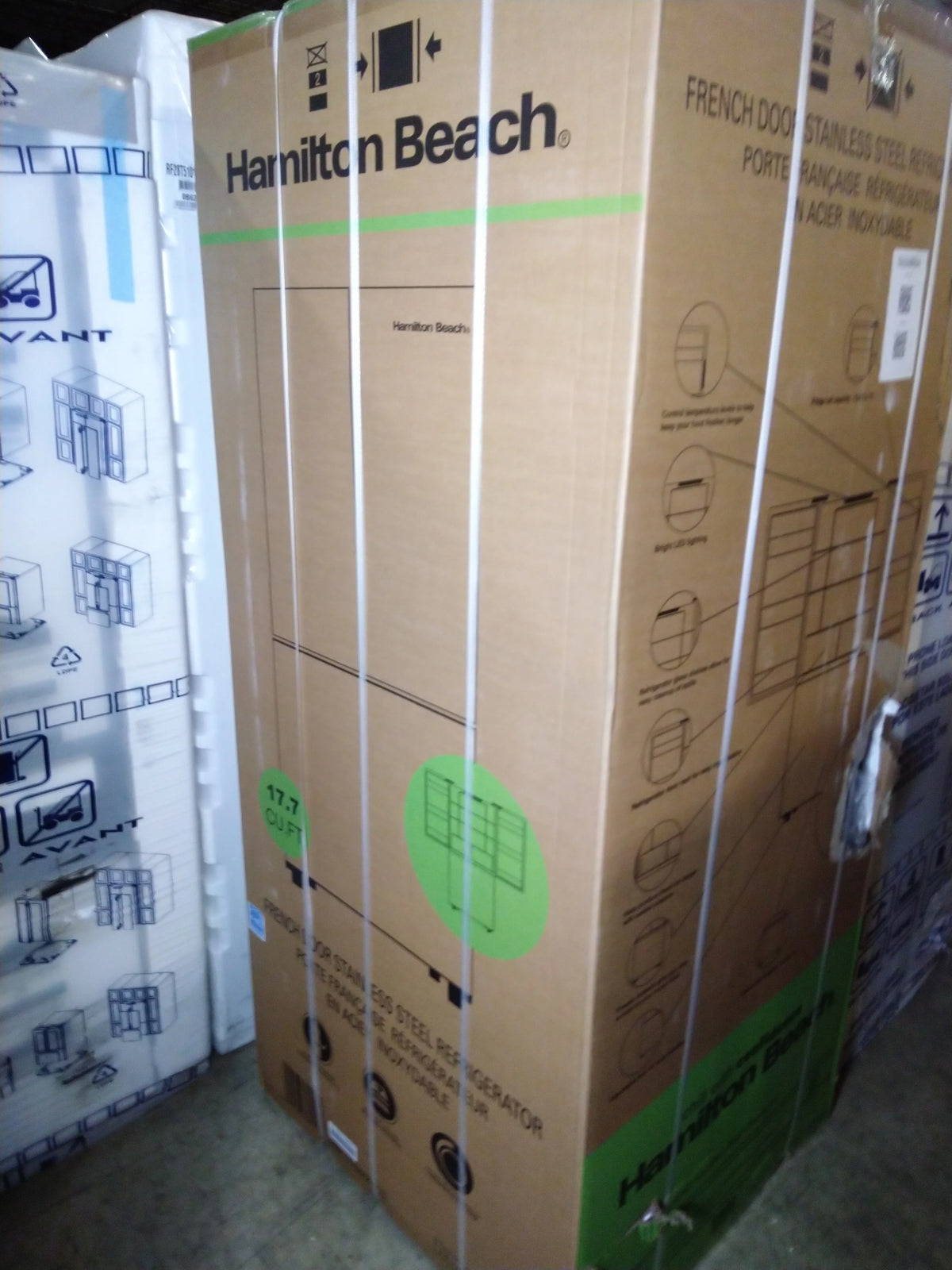 30 In. 17.7 Cu. Ft. French Door Refrigerator W5844
