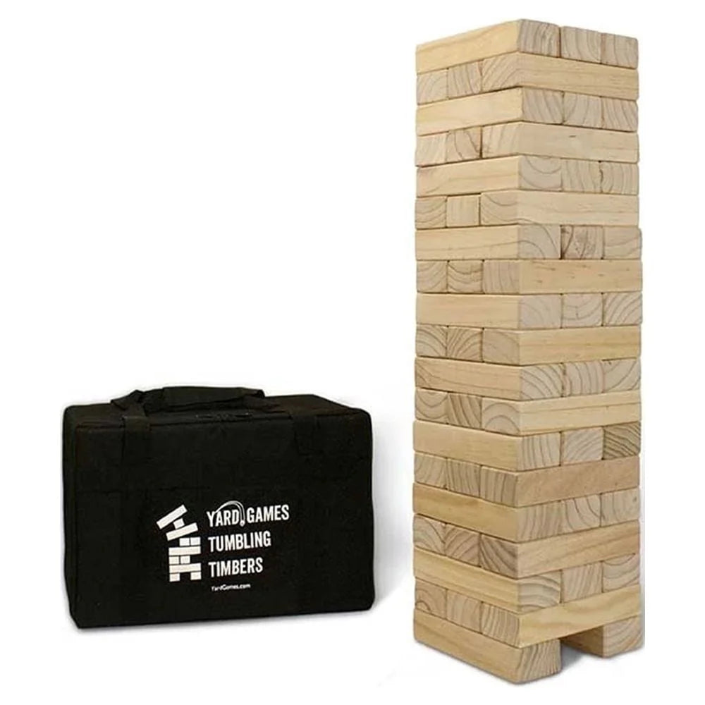 Natural Pine Wood Stacking Game 2 Pack C145777