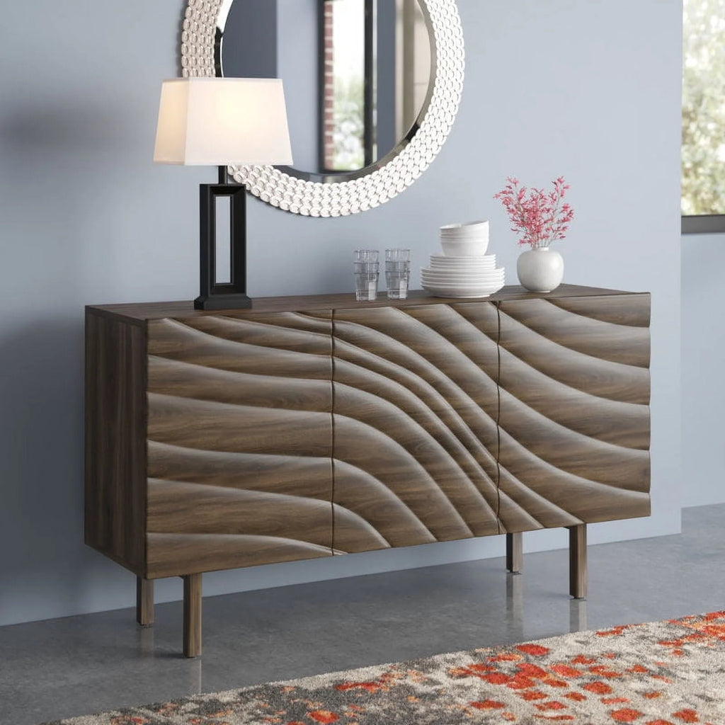 45'' 3 Door Wooden Sideboard Buffet T474