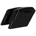 Vivid Black 4 in. Stretched Saddlebags M3903