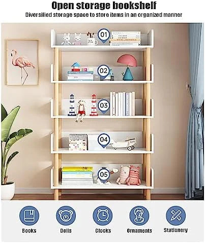 Wood 5 Tier Bookshelf K85899