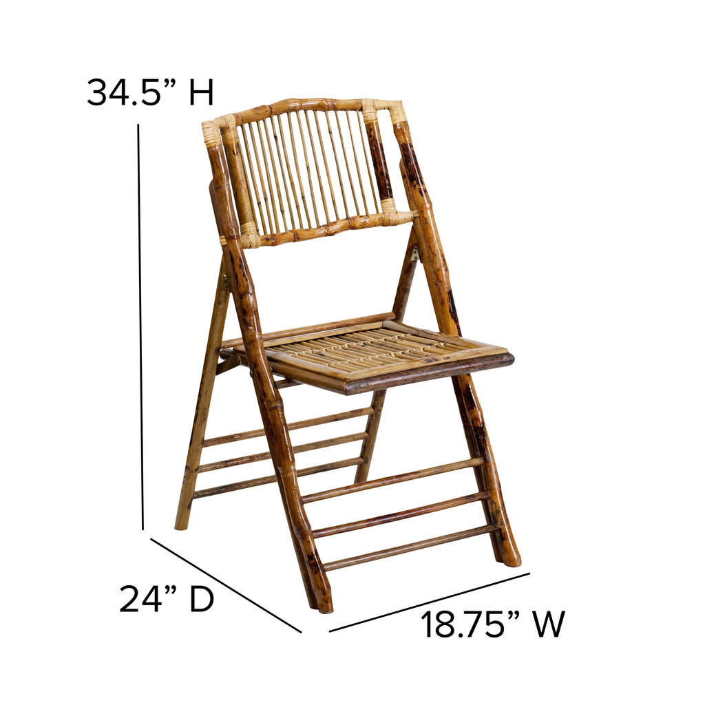4 Pack Bamboo Wood Folding Chair G611883