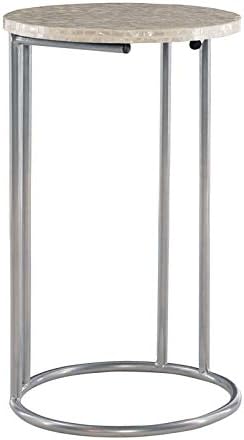 Silver Metal Accent C Table E998