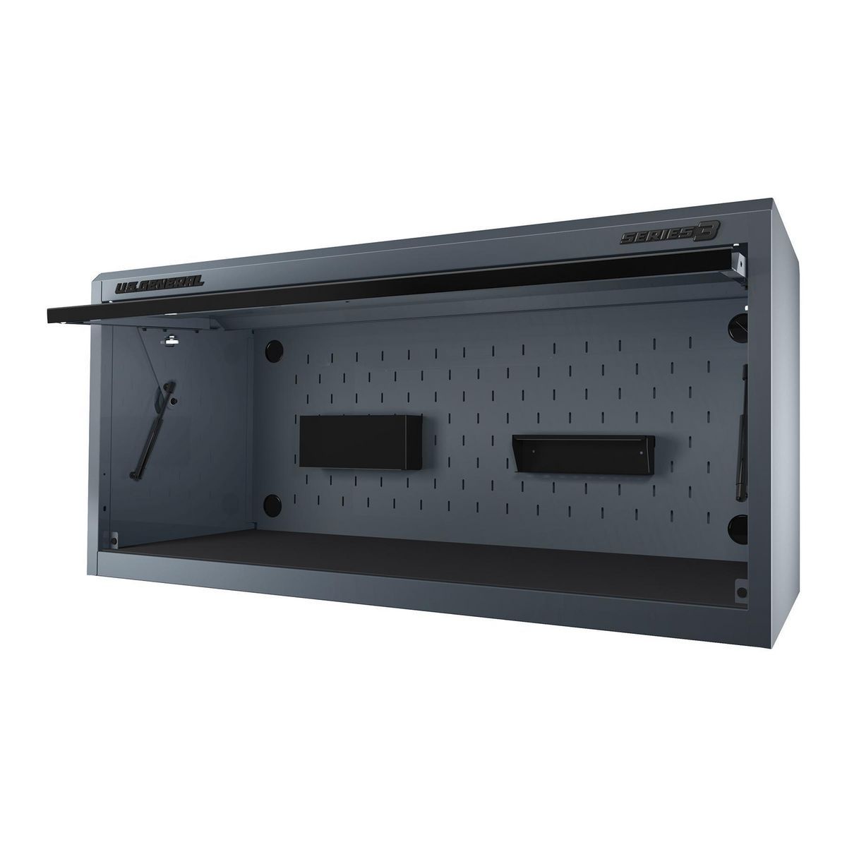 56 in. x 22 in. Blue Work Center Hutch Z53890