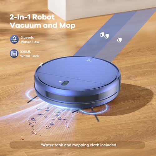 Robot Vacuum and Mop Combo, 2 in 1 Self-Charging Robotic Vacuum W683