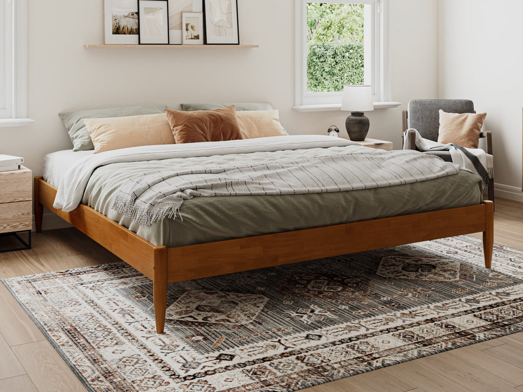 Espresso Solid Wood Platform Bed M771069