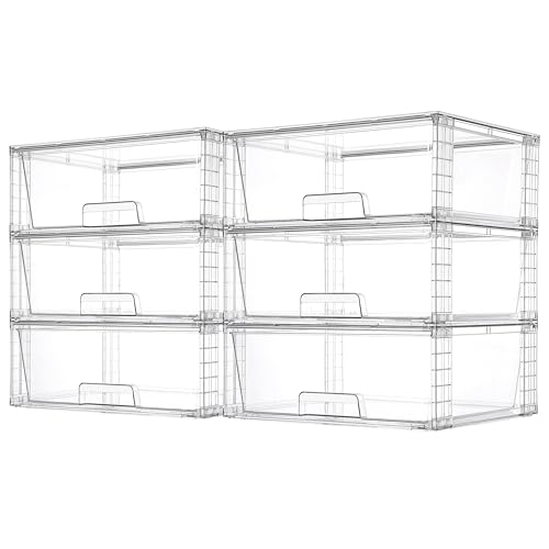 2 Pack Stackable Clear Acrylic Storage Drawers L8280