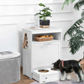 Raised Dog Bowl Storage Cabinet W92504