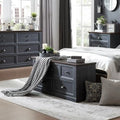 White 4 Drawer Wood Dresser E12047