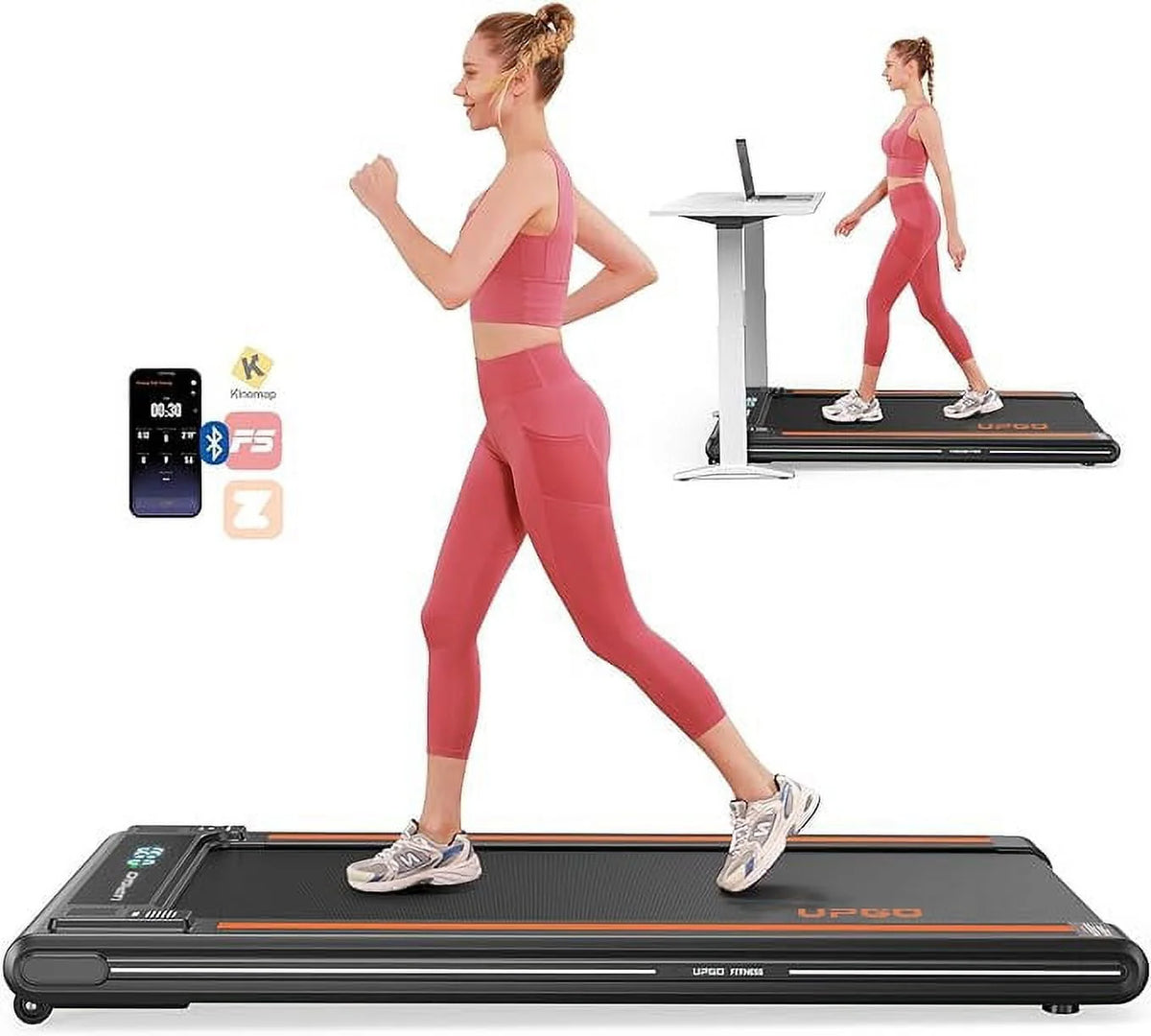 2.5HP Walking Pad Treadmill with Remote Control X341