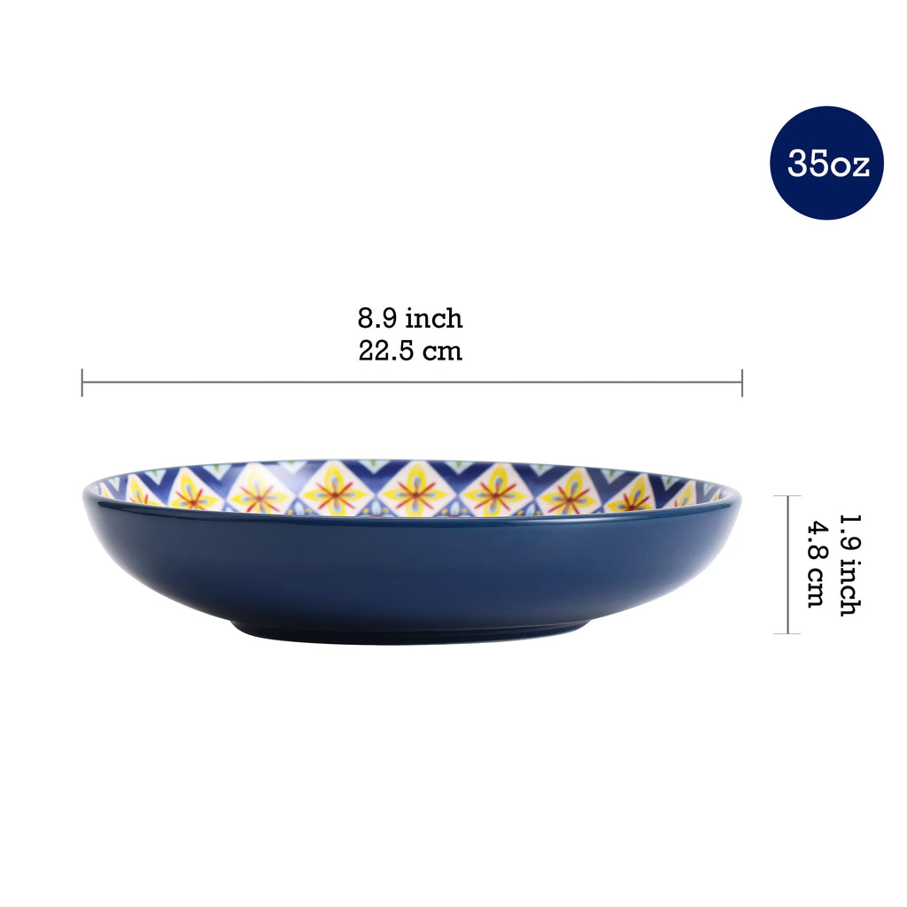 Ceramic 35oz Dinner Bowls Set of 4 O23145