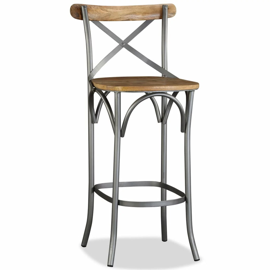 Solid Mango Wood Bar Stool O179057