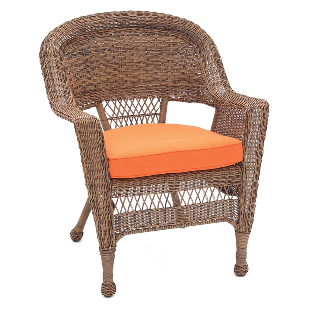 Black Wicker Chair with Cushion X3880