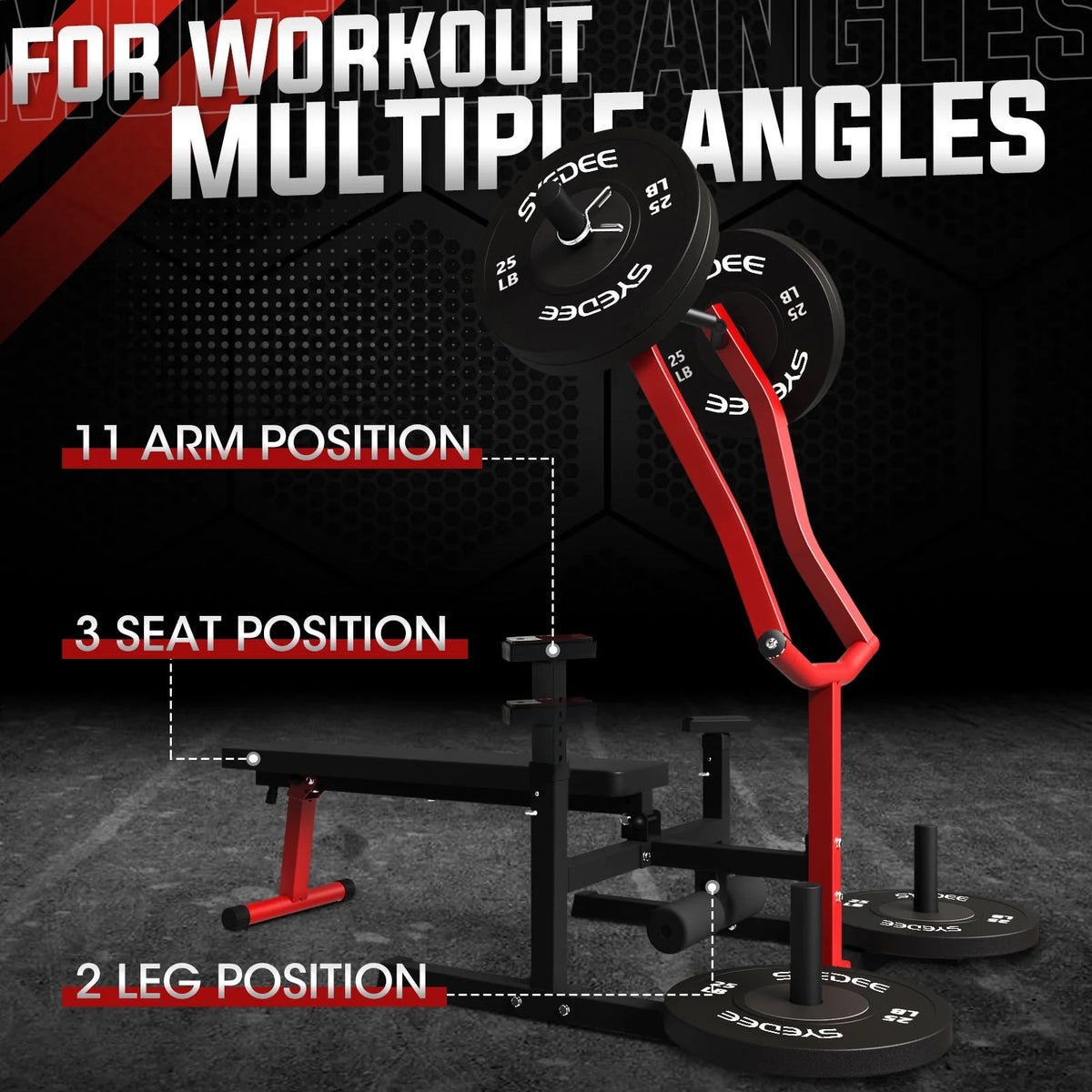 Chest Press Machine with Converging Arms X3819