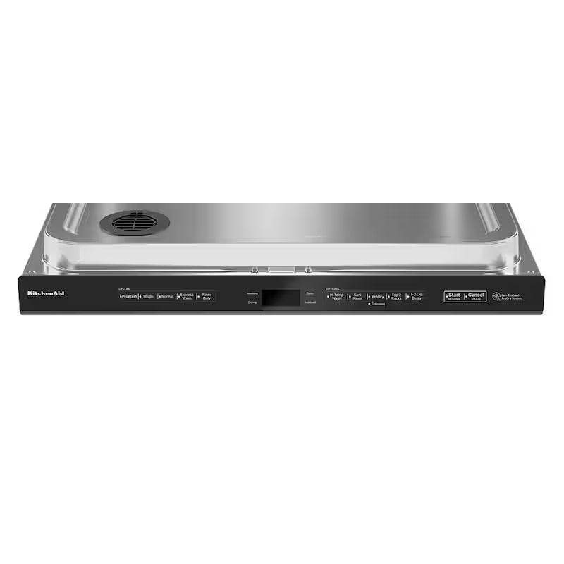 Black Stainless Built-in Dishwasher with Stainless Steel Tub and Third Level Rack X65058