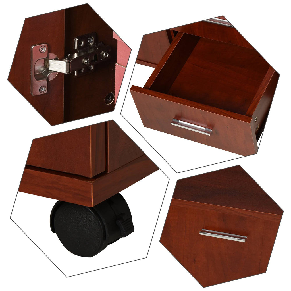 Printer Stand with Casters Mobile File Cabinet E76456