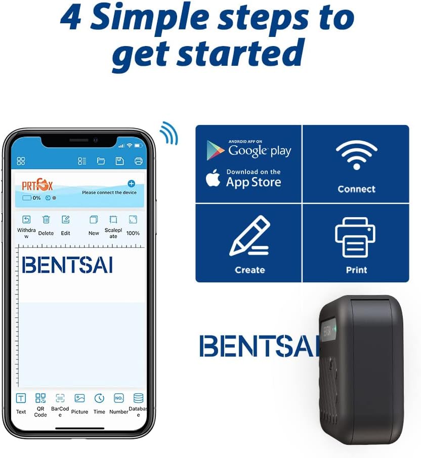 Mini Handheld WiFi Printer with iOS/Android APP Z1008