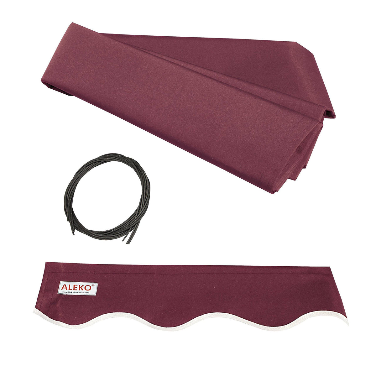 20 x 10 ft. Retractable Awning Fabric Replacement Burgundy W798