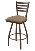 Swivel Bar Stool with Bronze Finish and Sand Seat W88553