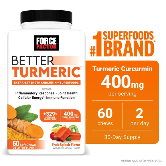 Turmeric Chews with Ginger & Curcumin, 60 Chews E1433