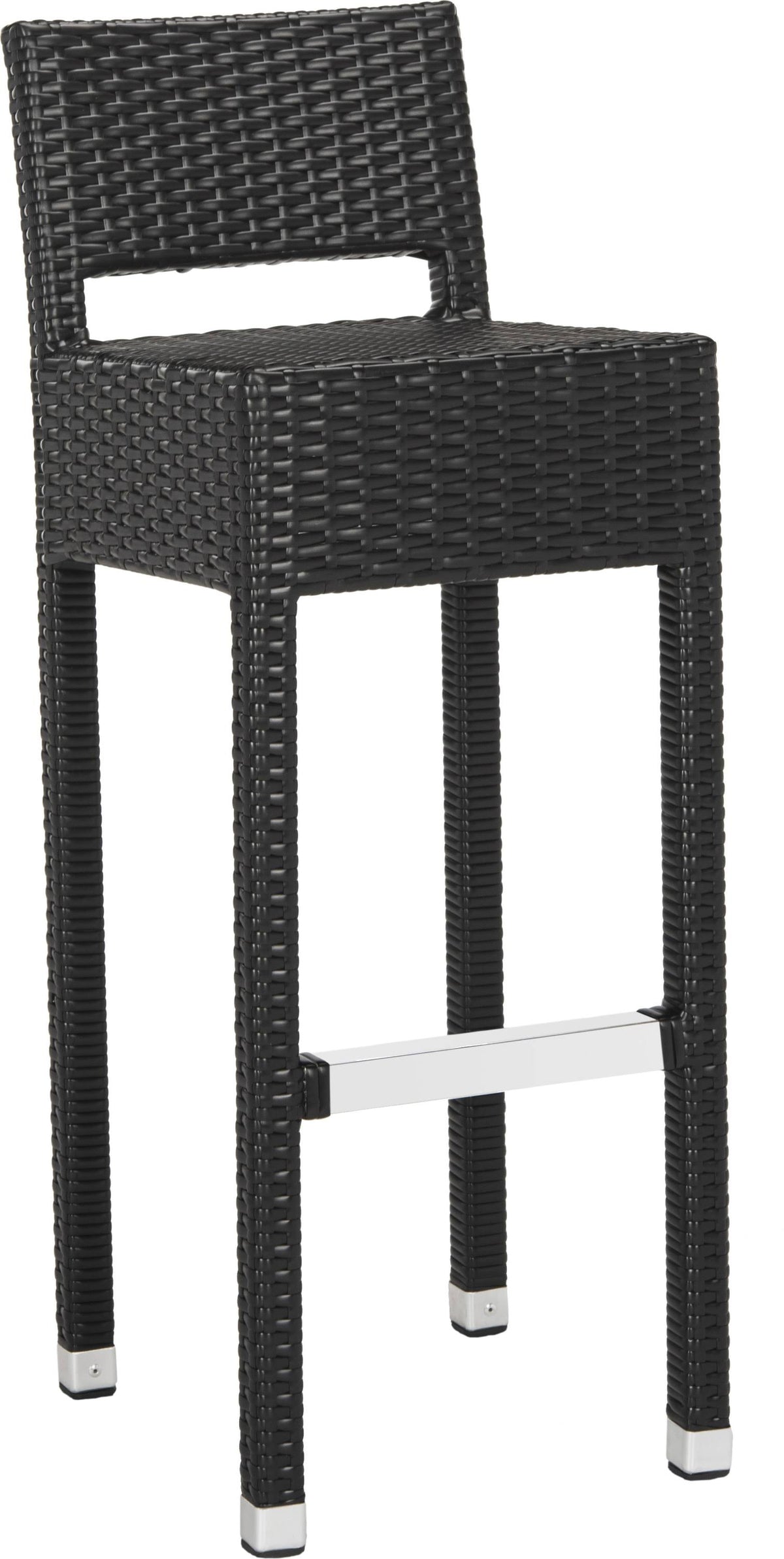 Black Indoor-Outdoor Bar Stool C25096
