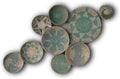 Set of 9 Wicker Basket Wall Decor N87668