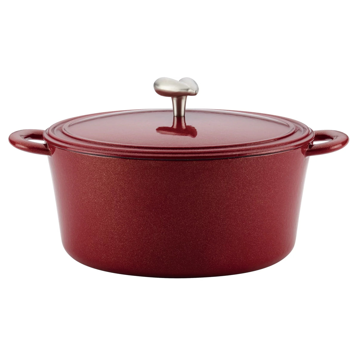 Cast Iron Enamel Covered Dutch Oven 6-Quart Sienna Red P1827