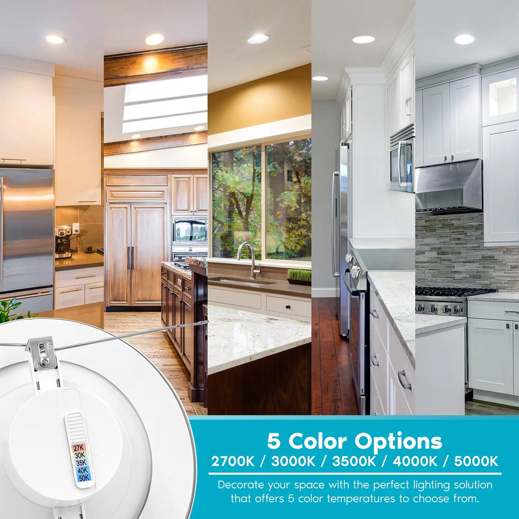 5/6 inch LED Recessed Retrofit Downlight 4-Pack X629641
