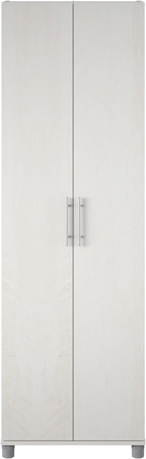 24" Utility Storage Cabinet in Ivory Oak D496