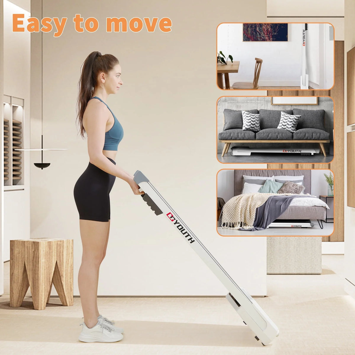 Under Desk Treadmill with Remote Control M786