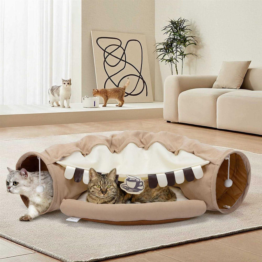 Cat Tunnel with Cat Bed O664201