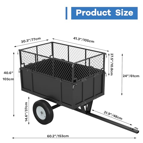 Heavy Duty 750 Lbs Utility Trailer M415