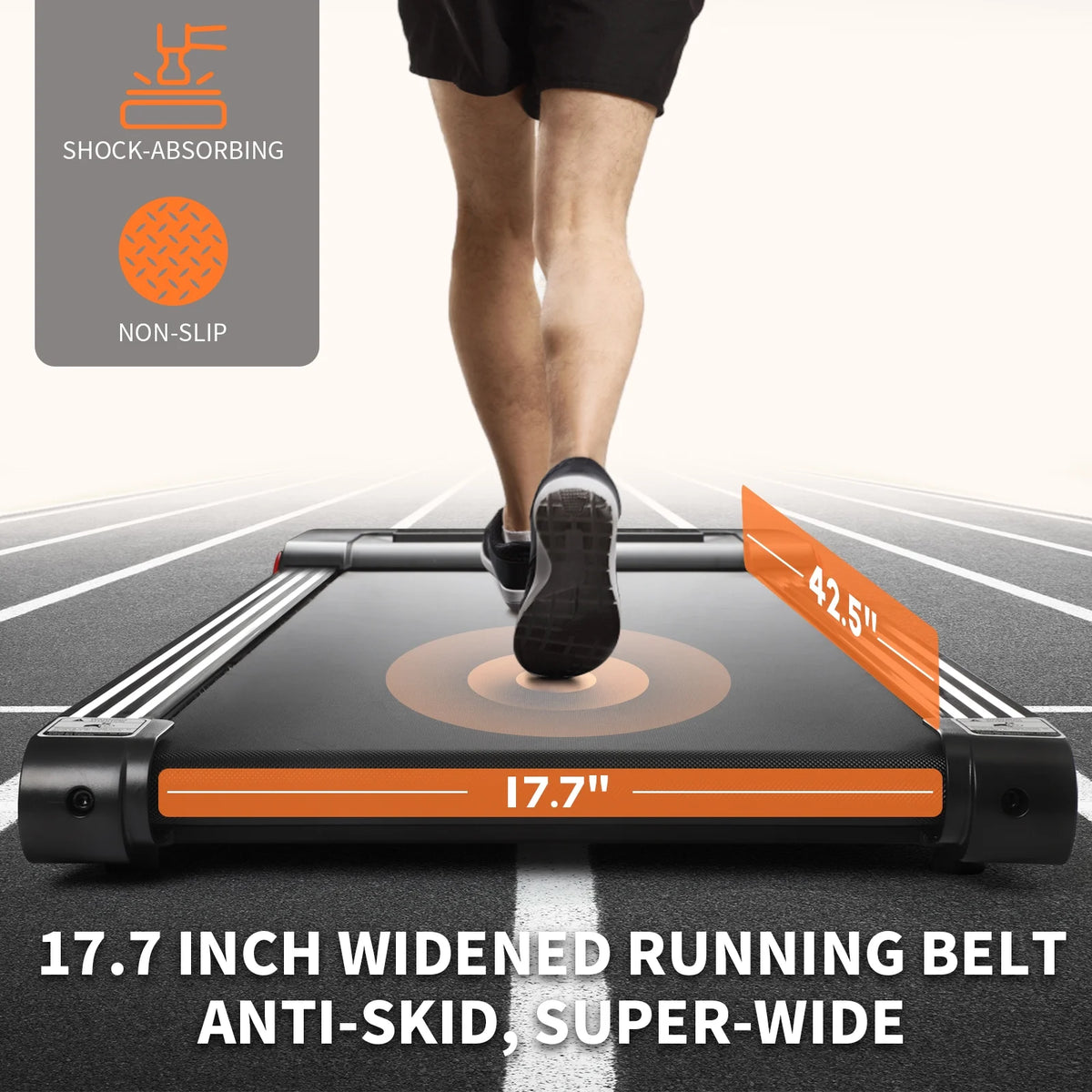 2 in 1 Under Desk Treadmill 300lbs Capacity Y66334
