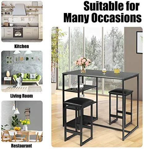 3 Piece Dining Table and Chairs Set T25314