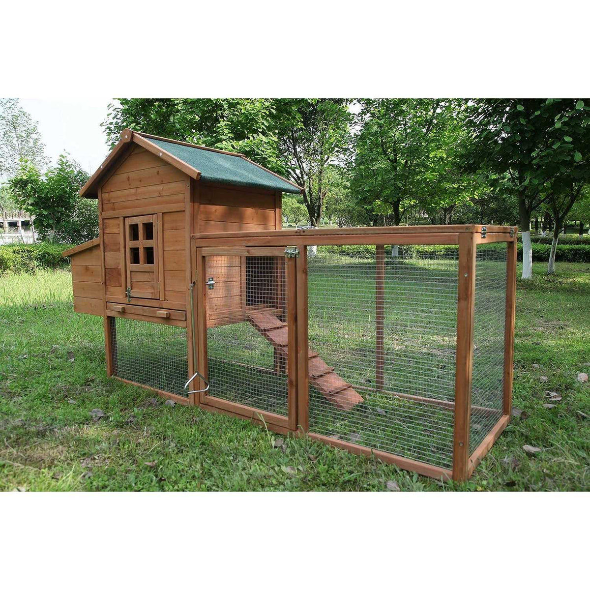 80” Wooden Chicken Coop R1910
