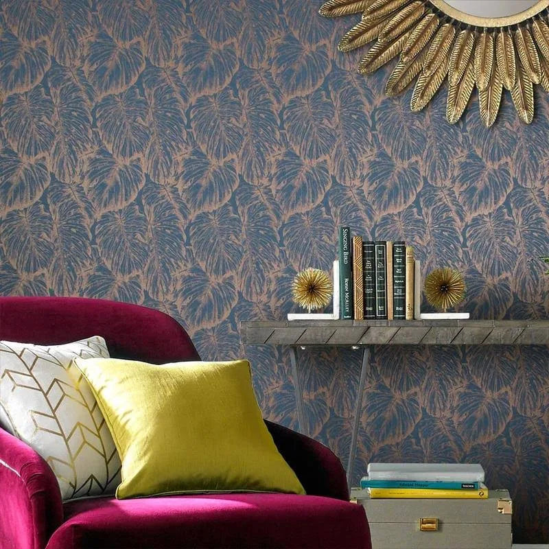 Tropical Pewter Wallpaper A43171