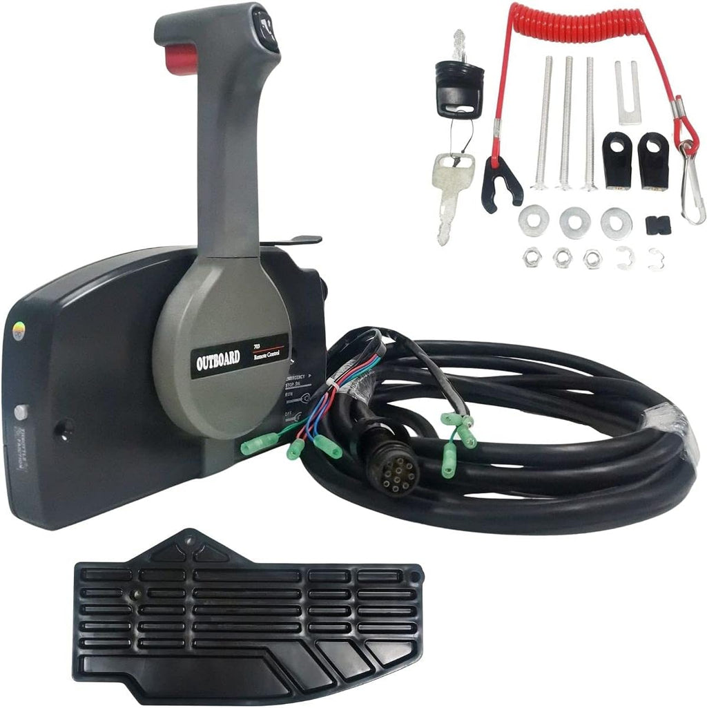 Side Mount Outboard Remote Control Box with 16 Feet 10 Pin Cable H757