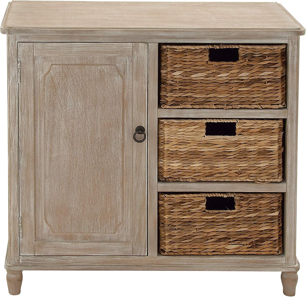 Wood Basket Cabinet Z1958