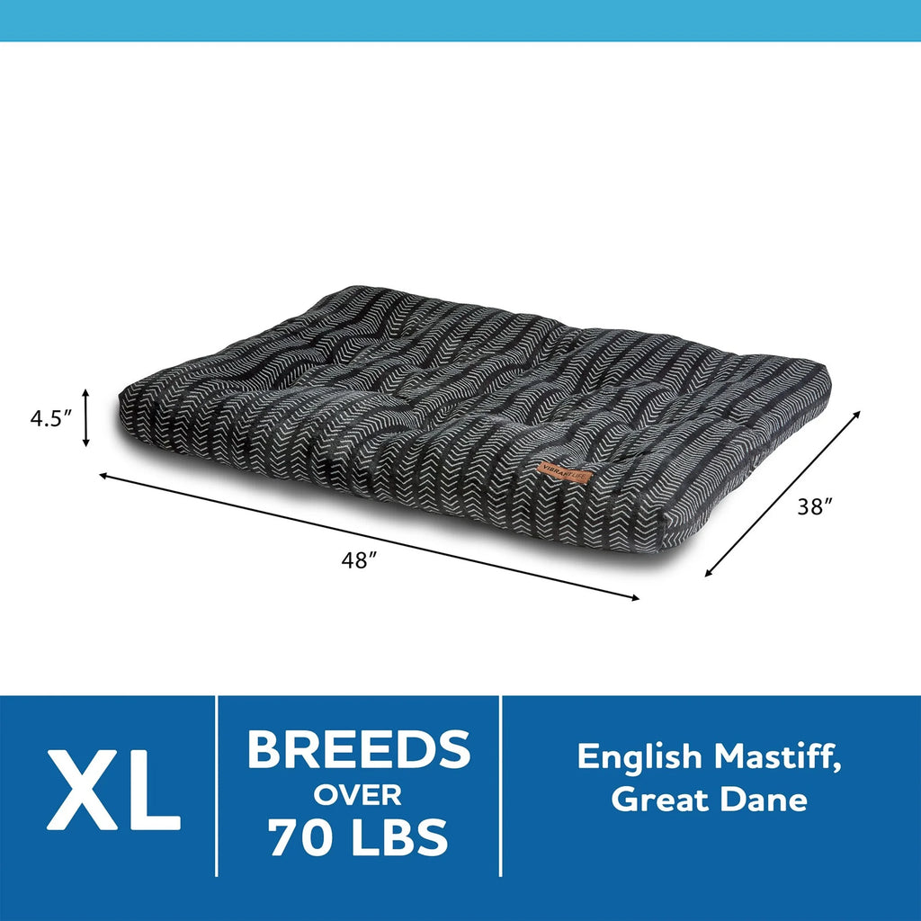 Black Extra Large Tufted Pet Bed C10200